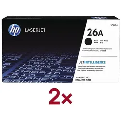 HP 2x Druckkassette »HP CF226A« 26A schwarz