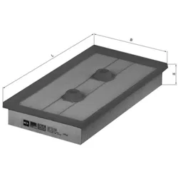 Luftfilter MAHLE LX 1643 für VW Audi Skoda Touran A3