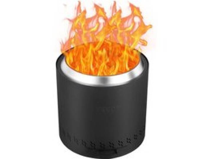VEVOR Brasero à bois sans émission de fumée, 400x390 mm, foyer à feu avec bac à cendres amovible, foyer d'extérieur portable intérieur en acier inoxydable SUS430, pour camping en terrasse extérieure