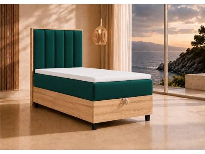 Best For Home Boxspringbett Trinity K10 80x200 Einzelbett mit Bettkasten