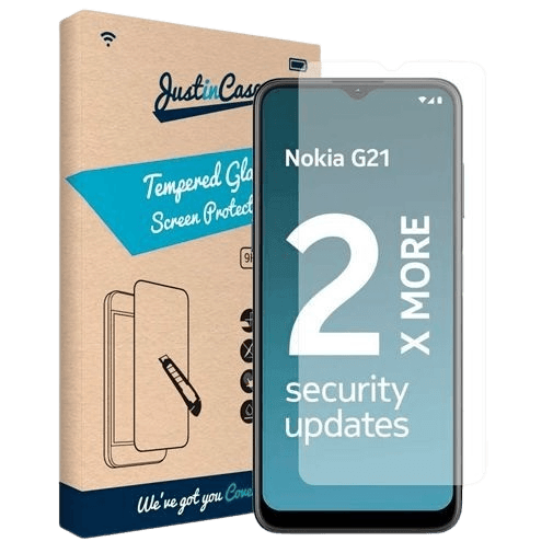 Just in Case Gehaertetes Glas Durchsichtige Displayschutzfolie Nokia G11/G21