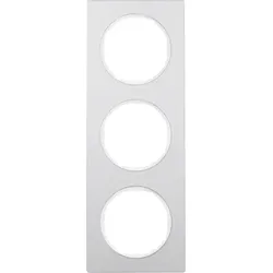 Berker Rahmen Aluminium/pows 3-fach 10132274