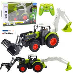 Lean Toys 2in1 ferngesteuerter Landwirtschaftstraktor