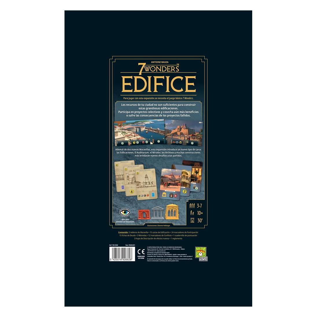 Asmodée 7 Wonders Edifice (Spanisch, 3 - 7 Spieler) (7EDES02)