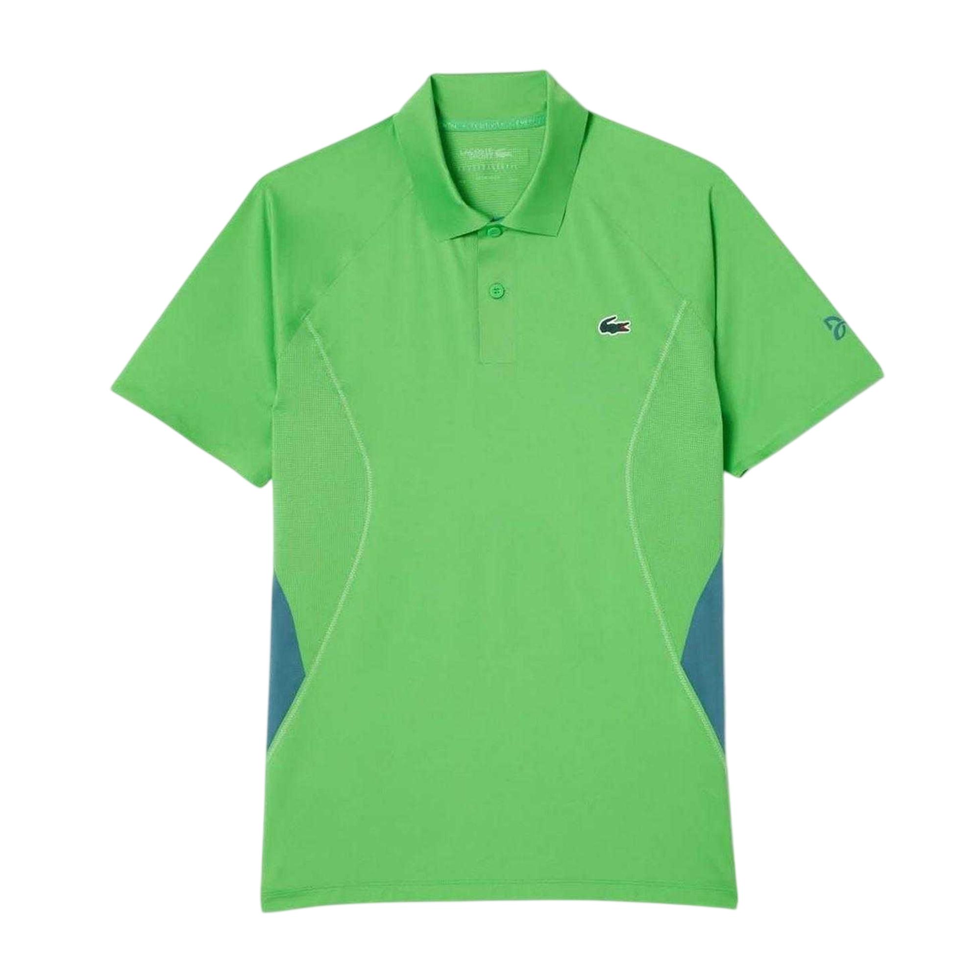Lacoste - "Tennis x Novak Djokovic" Poloshirt für Herren, Regulär (Grün)