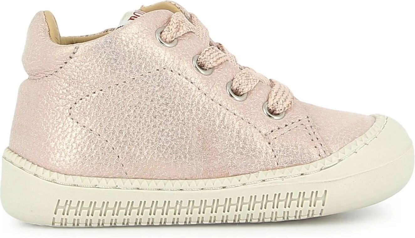 Pom d'Api Botillons Métallisés Yaka Walk Rose poudré 21