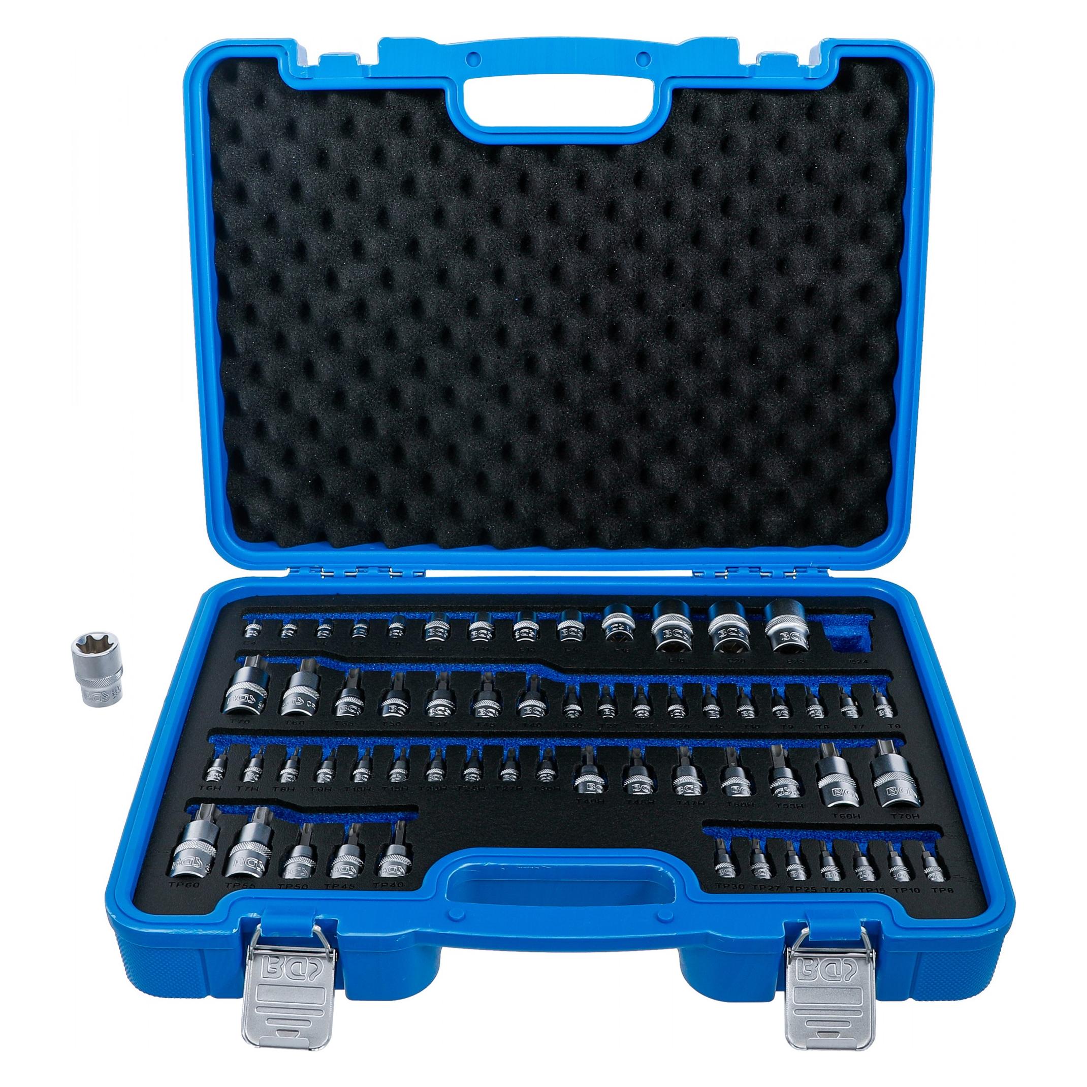 BGS - Bit-Einsatz- und Steckschlüssel-Einsatz-Satz - E-Profil / T-Profil (für Torx) / T-Profil (für (5135)