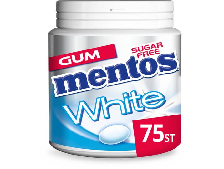 Mentos kauwgom witte zoete munt - 113 g