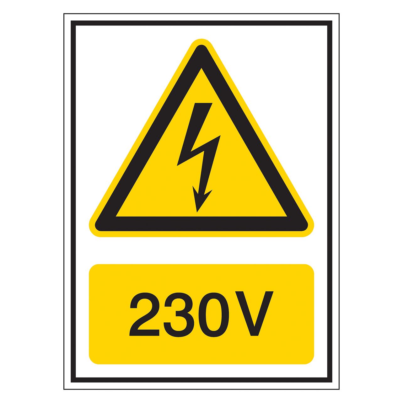Brady KOMBI 02 148X210MM SA POLYESTER B7541, Warnschilder für die Spannungskennzeichnung (251611)