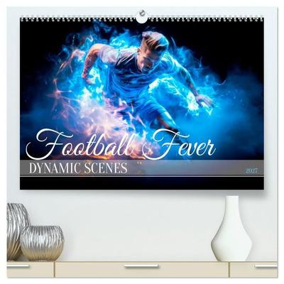 FOOTBALL FEVER Dynamic scenes (High Quality Premium Wall Calendar 2027 DIN A2 landscape),CALVENDO 12 Month Wall Calendar
