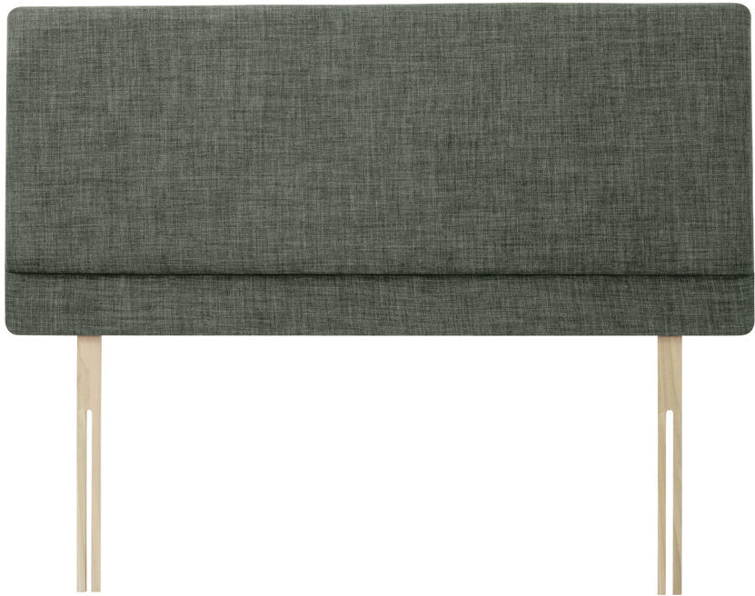 17 Stories Cassel Upholstered Linen Headboard Charcoal Super King (6')