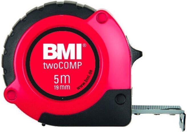 Mètre-ruban de poche twoComp L. 3 m l. de bande 16 mm mm/cm EG II ABS avec aiman ; BMI (472341021M)