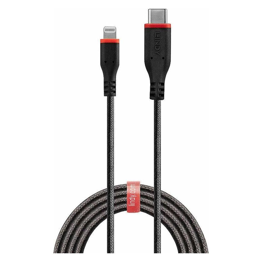 Lindy 31286 Lightning-Kabel 1 m Schwarz (1 m, USB 2.0) (31286)