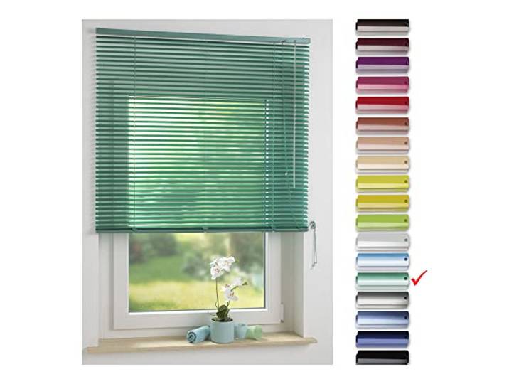 Liedeco Jalousie Mint grün aus Alu, Aluminium-Jalousie Länge 160 cm B 60 cm