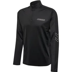 hummel, Herren, Laufjacke, Hmlte Strength Pl Half Zip (XXL), Schwarz, XXL