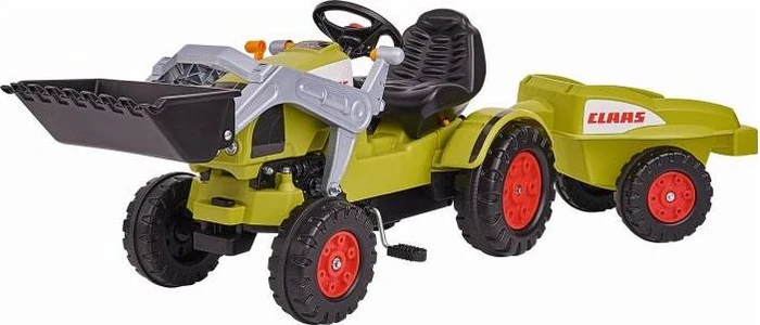 Simba-Dickie Traktor CLAAS Celtis mit Anhänger (hellgrün)