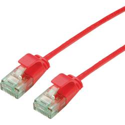 ROLINE RECYCLED MATERIAL ROLINE RM UTP DataCenter Patchkabel Cat.6A (Class EA), slim, rot, 0,5 m 21.45.3412