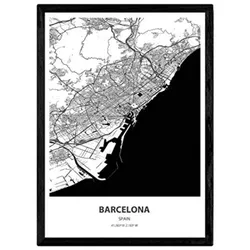 POSTER Barcelona - Spanien A4 Rahmenlos