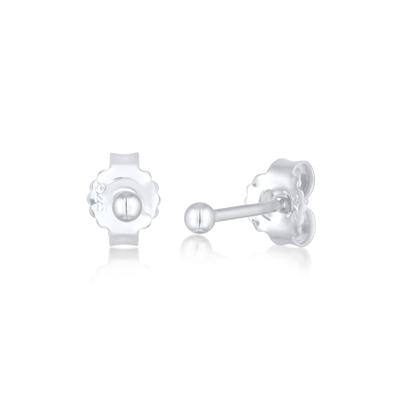 Paar Ohrstecker ELLI "Ohrringe Ohrstecker Kugel Klassisch Rund 925 Silber" Gr. 2, silber, Ohrringe, Damen, 2, ohne Stein, Silber 925 (Sterlingsilber)