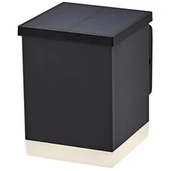 OSRAM LED Solar Wandleuchte Endura Style Solar Wall Quadro - indirekte Beleuchtung, wiederaufladbarer Akku, IP44, warmweiße Lichtfarbe