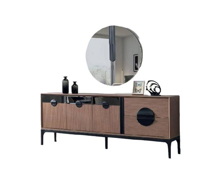 Xlmoebel Sideboard Luxuriöses Esszimmermöbelset mit Spiegel und modernem Design (Sideboard mit Spiegel, Sideboard mit Spiegel), Hergestellt in Europa