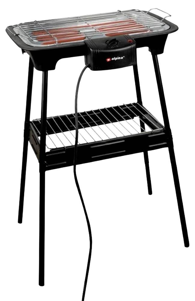 Alpina Design Elektrische 2-in-1 Tabletop Barbecue 2000W