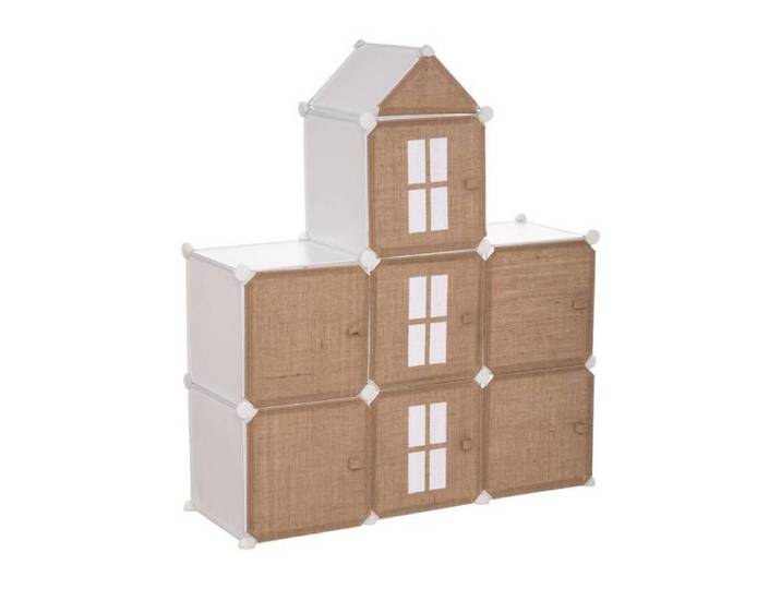 Rangement enfant  Château  jute 95x109cm - Atmosphera Créateur d'intérieur
