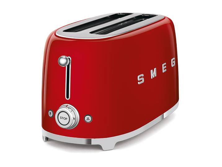 Grille-pain vintage 4 tranches rouge smeg
