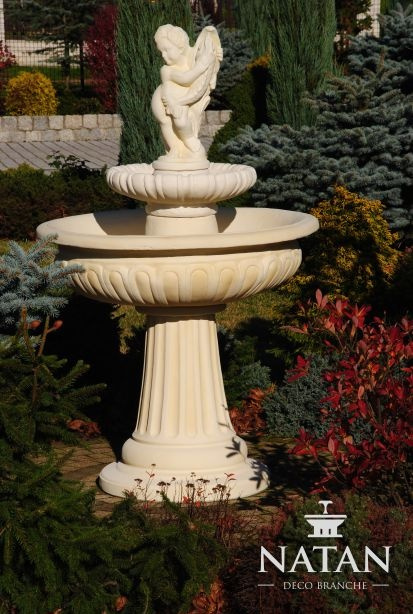 Springbrunnen Froschbrunnen Brunnen Gartenbrunnen Fontaine 154cm Steinbrunnen