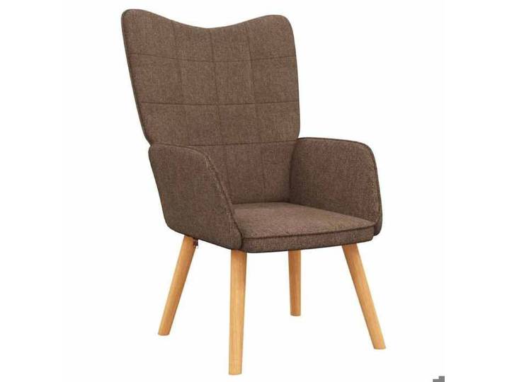 Les Soldes  Chaise de Détente (1 PLACE) - CLOUD - Fauteuil Relax/Chambre à Coucher - Marron Tissu J6581