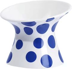 Inspire Curations ElevaBowl Ceramic Pet Feeding Set blue