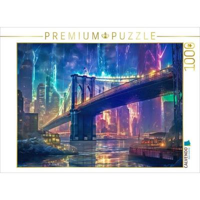 CALVENDO Puzzle Brooklyn Bridge, New York City | 1000 Teile Lege-Größe 64x48cm Foto-Puzzle für glückliche Stunden, Sonstige von , Calvendo Puzzle