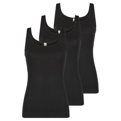 Achselhemd NINA VON C. "Damen Achselhemd GOTS Fine Cotton", Damen, Gr. 52, N-Gr, schwarz, Obermaterial: 100% Baumwolle CO(Bio)., Unterhemden