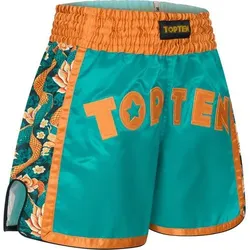 TOP TEN Kickbox-Shorts „Ryu del Mar“, Größe XXL in Blau Blau