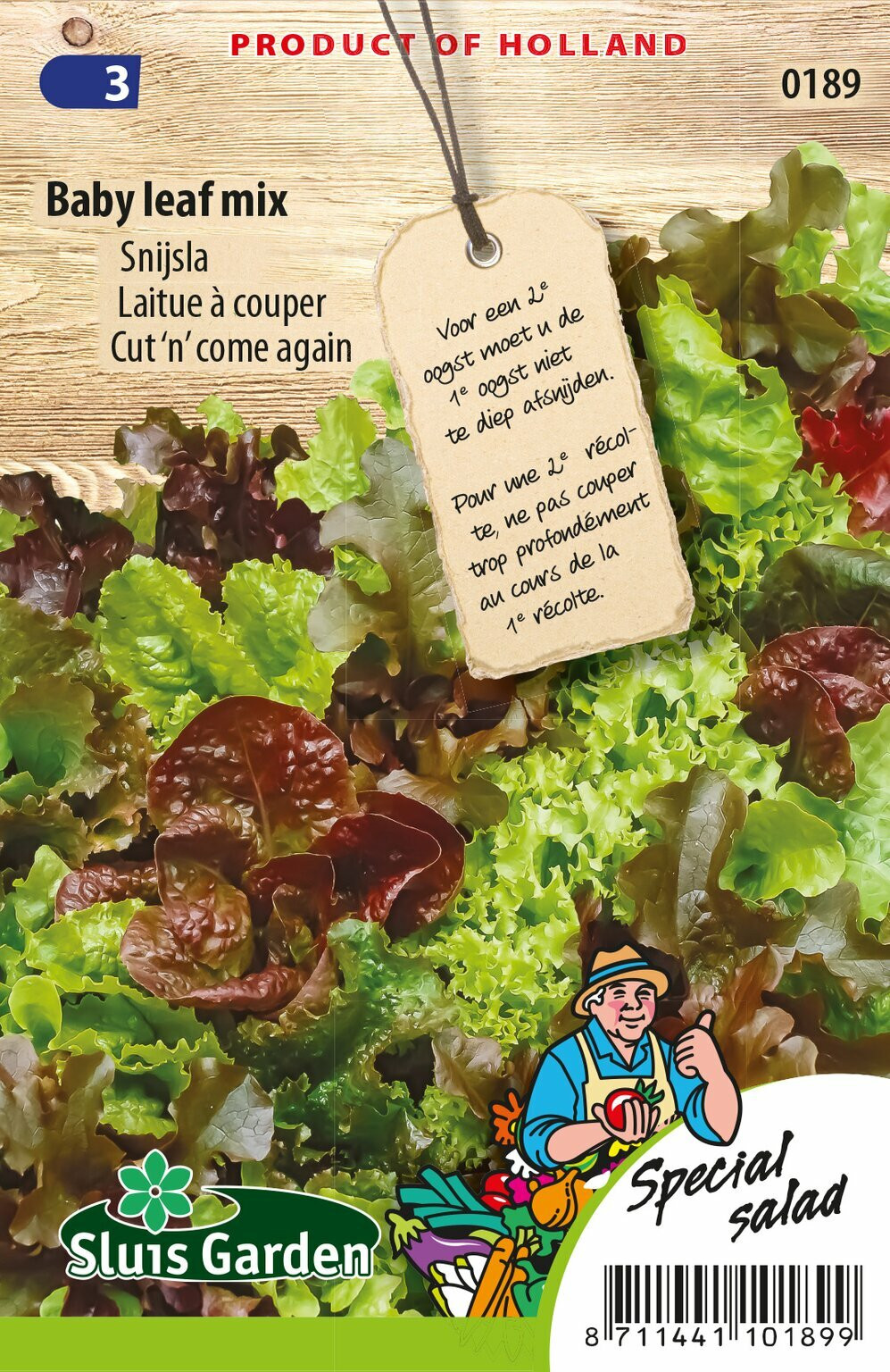 Sluis Garden Sla Babyleaf mix zaden
