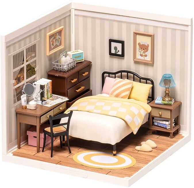 Sweet Dream Bedroom - Miniature 3D DIY Rolife