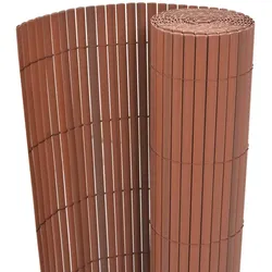 vidaXL Gartenzaun Doppelseitig PVC 90 x 300 cm Braun