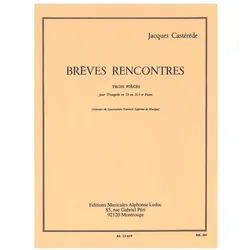 Casterede Breves Rencontres Trompette Ut Ou Sib Et Piano, Fachbücher von Jacques Casterede