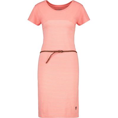 Sommerkleid ALIFE & KICKIN, Damen, Gr. S, Normalgrößen, rosa (ocean coral), 65% Baumwolle, 35% Polyester, Rundhals, Kleider Sommerkleid