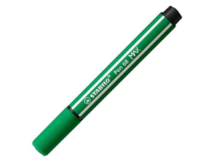 Stabilo Pen 68 Max Vilten Tip Pen met dikke beitelpunt smaragdgroen