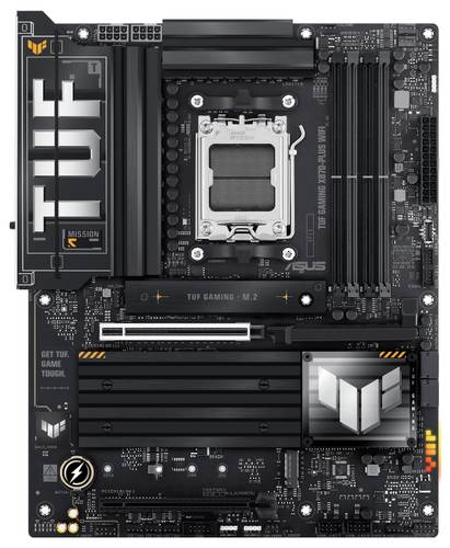 Asus ASUS TUF X870-PLUS Gaming WIFI (AM5) (D) Mainboard Sockel (PC) AMD AM5 Formfaktor (Details) ATX Mainboard-Chipsatz AMD X870