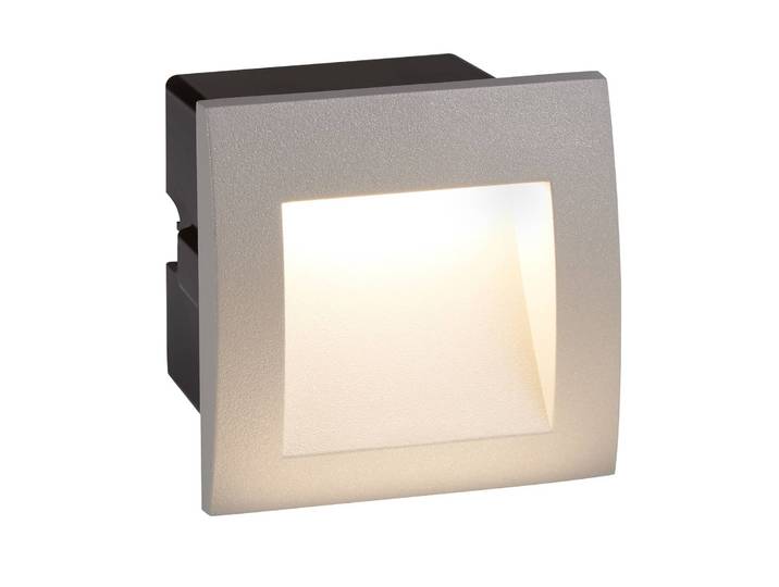 Searchlight LED-Wandeinbauleuchte Ankle, IP65, Aluminium, grau Ankle, alu / grau / zink, Aluminium, Modern, Wandleuchte außen