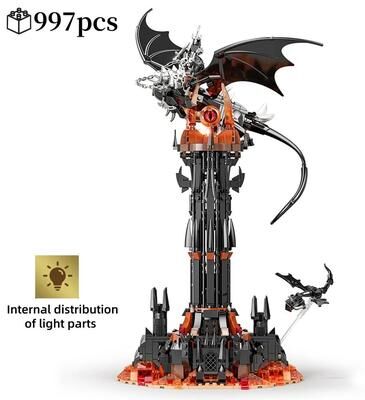 Inspired Finds MOC Lord Rings Fell Beast Magic Tower Building Blocks Fortress Set MOC Lord Rings Fell Beast Magic Tower Building Blocks Fortress Set