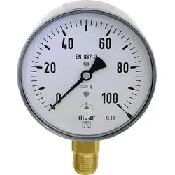 Kapselfedermanometer KP 100.8 1/2'' rad. 0-160 mbar
