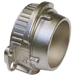 TW-Kupplung Typ VK, Vaterteil, IG 3", VK 80, Edelstahl 1.4408, PTFE weiß