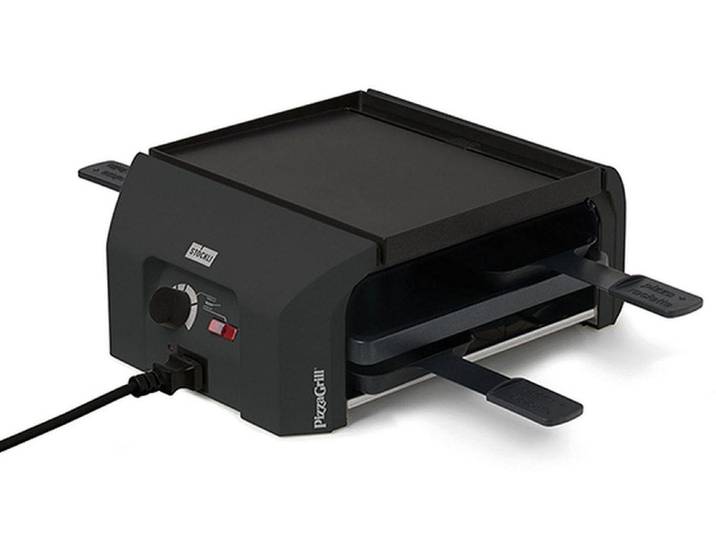 STÖCKLI Tischgrill Pizzagrill FourFour , schwarz, Kontaktgrill_Standgrill_Tischgrill_Teppanyakigrill, Tischgrill
