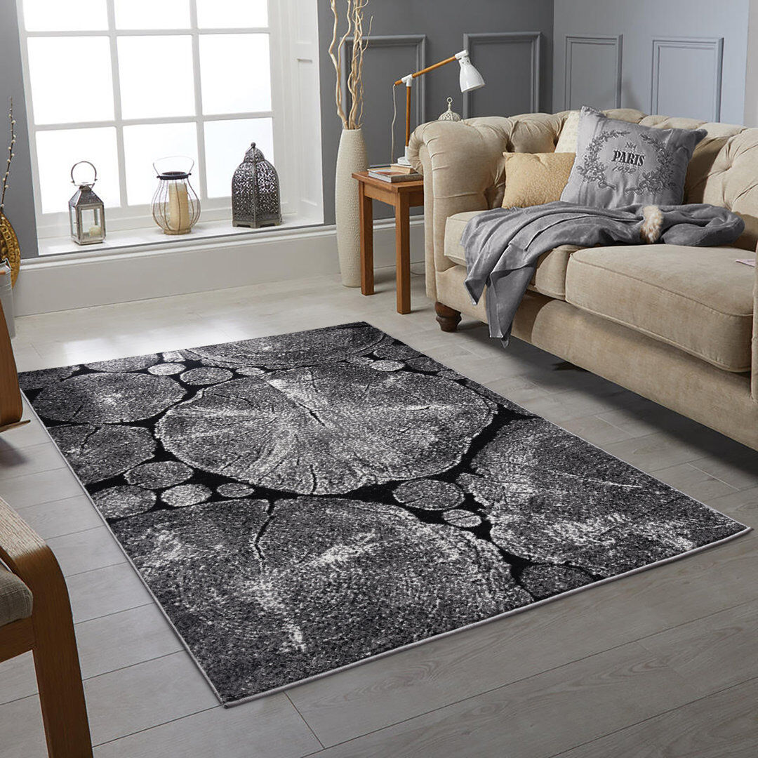 Alpen Home Halesowen Machine Woven Grey Indoor Rug Gray Rectangle 120 x 170 cm