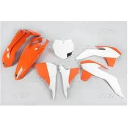 UFO Kunststoff-Set KTM SX/SXF '13-'15, SX 250 '16, OEM Farbe '15 (Orange/Weiss) (KT515E999W)