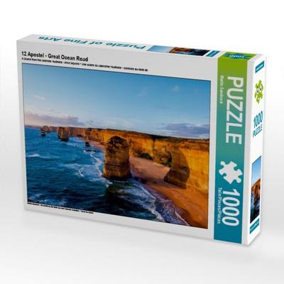 CALVENDO Puzzle 12 Apostel - Great Ocean Road 1000 Teile Puzzle quer | 1000 Teile Lege-Größe 64 × 48 cm Foto-Puzzle für glückliche Stunden