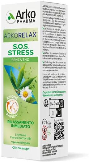Arkorelax SOS Antistress Spray Integratore Per Il Rilassamento 15 ml